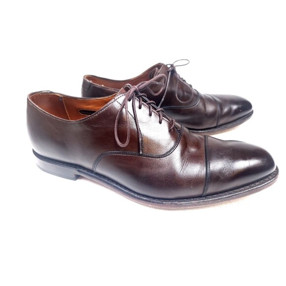 Allen Edmonds Exchange Place Brown Cap Toe Size 11 D Oxford Dress Shoes main image 8